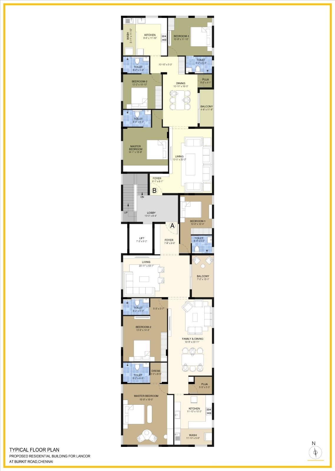 Lancor Sahana Typical Floor Plan
